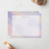 Moderne Abstrakte Kunst Mitteilungskarte (Vorderseite/Rückseite Beispiel)