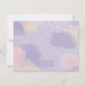 Moderne Abstrakte Kunst Mitteilungskarte (Rückseite)