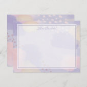 Moderne Abstrakte Kunst Mitteilungskarte (Vorne/Hinten)