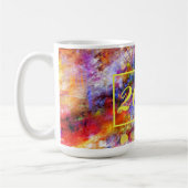 Moderne Abstrakte Kunst Multicolor 2023 Kaffeetasse (Links)