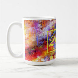 Moderne Abstrakte Kunst Multicolor 2023 Kaffeetasse