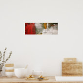 Moderne Abstrakte Kunst - Panoramaausstellung Poster (Küche)