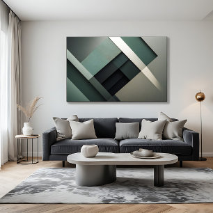 Moderne abstrakte Kunst passt perfekt in einen Män Poster