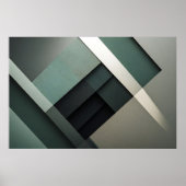 Moderne abstrakte Kunst passt perfekt in einen Män Poster (Vorne)