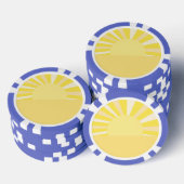 moderne abstrakte Kunst Pokerchips (Stapel)