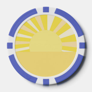 moderne abstrakte Kunst Pokerchips