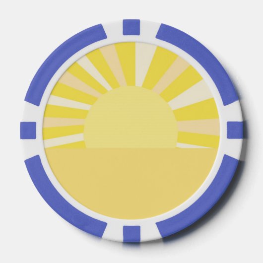 moderne abstrakte Kunst Pokerchips (Vorderseite)