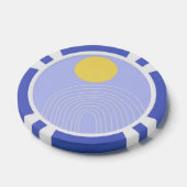 moderne abstrakte Kunst Pokerchips (Einzeln)