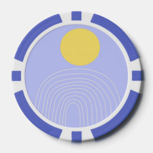 moderne abstrakte Kunst Pokerchips