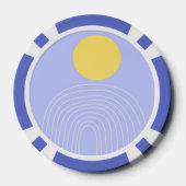 moderne abstrakte Kunst Pokerchips (Rückseite)
