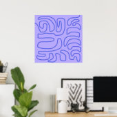 moderne abstrakte Kunst Poster (Heimbüro)