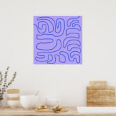 moderne abstrakte Kunst Poster (Küche)