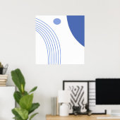 moderne abstrakte Kunst Poster (Heimbüro)