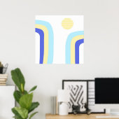 moderne abstrakte Kunst Poster (Heimbüro)