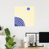 moderne abstrakte Kunst Poster (Heimbüro)