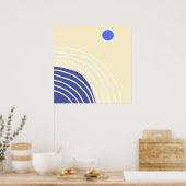moderne abstrakte Kunst Poster (Küche)