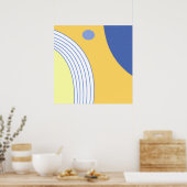 moderne abstrakte Kunst Poster (Küche)
