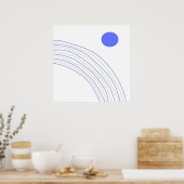 moderne abstrakte Kunst Poster (Küche)