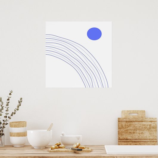 moderne abstrakte Kunst Poster (Küche)