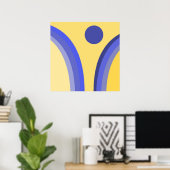 moderne abstrakte Kunst Poster (Heimbüro)