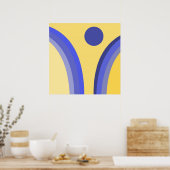 moderne abstrakte Kunst Poster (Küche)