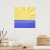 moderne abstrakte Kunst Poster (Küche)