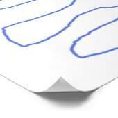 moderne abstrakte Kunst Poster (Ecke)