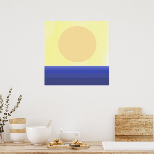 moderne abstrakte Kunst Poster (Küche)