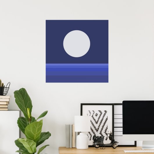 moderne abstrakte Kunst Poster (Heimbüro)