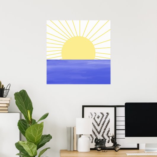 moderne abstrakte Kunst Poster (Heimbüro)