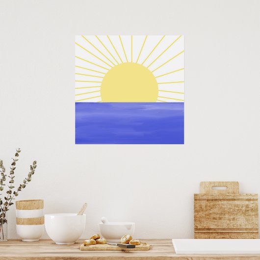 moderne abstrakte Kunst Poster (Küche)