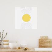 moderne abstrakte Kunst Poster (Küche)