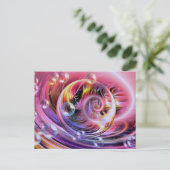 Moderne Abstrakte Kunst Postkarte (Stehend Vorderseite)