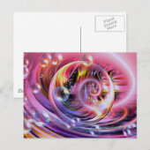 Moderne Abstrakte Kunst Postkarte (Vorne/Hinten)