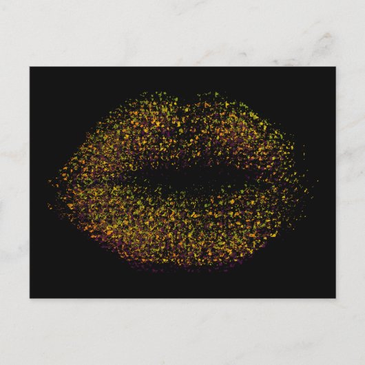 Moderne Abstrakte Kunst Postkarte (Vorderseite)