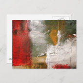 Moderne Abstrakte Kunst Postkarte (Vorne/Hinten)