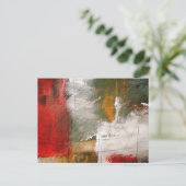 Moderne Abstrakte Kunst Postkarte (Stehend Vorderseite)