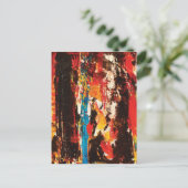Moderne Abstrakte Kunst Postkarte (Stehend Vorderseite)