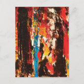 Moderne Abstrakte Kunst Postkarte (Vorderseite)