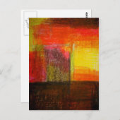 Moderne Abstrakte Kunst Postkarte (Vorne/Hinten)