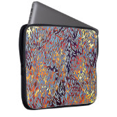 Moderne Abstrakte Kunst Rotes Gelbes Schwarz Laptopschutzhülle (Vorne Rechts)