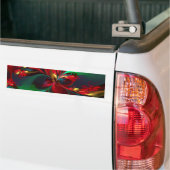 Moderne Abstrakte Kunst Rotes Grün Muster #11 Autoaufkleber (Auf Lkw)
