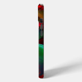 Moderne Abstrakte Kunst Rotes Grün Muster #11 Case-Mate iPhone Hülle (Rückseite / Links)