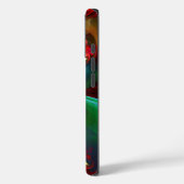 Moderne Abstrakte Kunst Rotes Grün Muster #11 Case-Mate iPhone Hülle (Rückseite / Links)