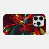 Moderne Abstrakte Kunst Rotes Grün Muster #11 iPhone Hülle (Rückseite (Horizontal))