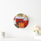 Moderne Abstrakte Kunst Runde Wanduhr (Zuhause)