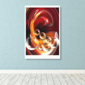 Moderne abstrakte Kunst Serdar Leinwanddruck (Insitu (Holzboden))