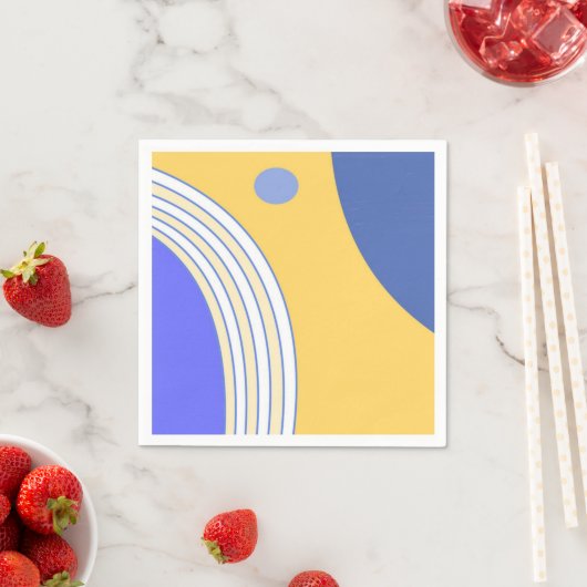 moderne abstrakte Kunst Serviette (Beispiel)