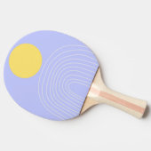 moderne abstrakte Kunst Tischtennis Schläger (Seitenansicht)