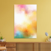 Moderne Abstrakte Kunst Trendgreen Blue Yellow Red Leinwanddruck (Insitu (Wohnzimmer))